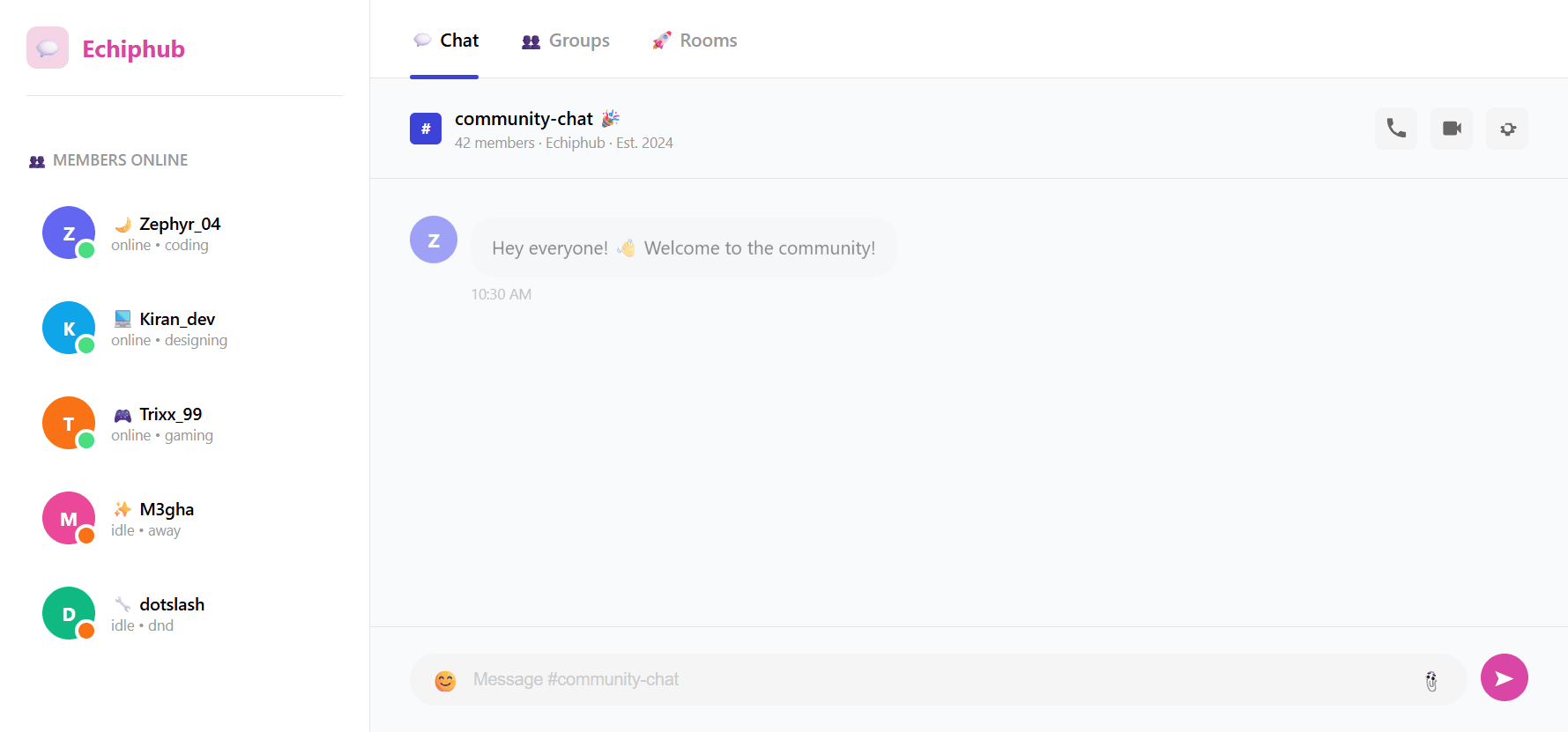 EchipHub Platform Action